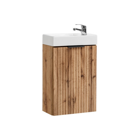 Petit meuble vasque à encastrer 40 cm - Georgia Oak