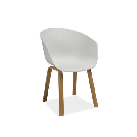 Chaise "Ego" - Blanc - l 59 x H 78 cm