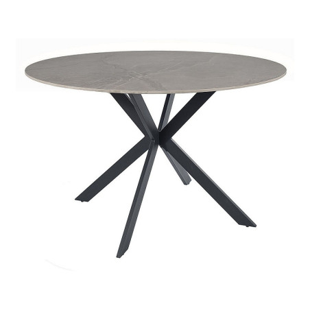 Table à manger ronde "Talia" - Gris - D 120 x H 76 cm