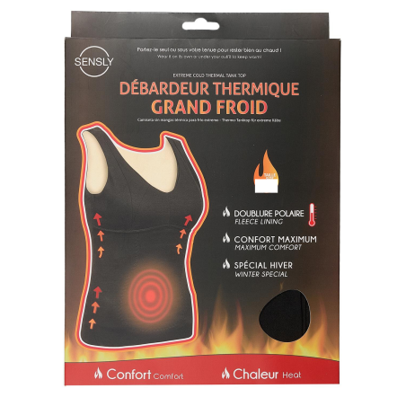 Débardeur thermique - Noir - Taille M/L