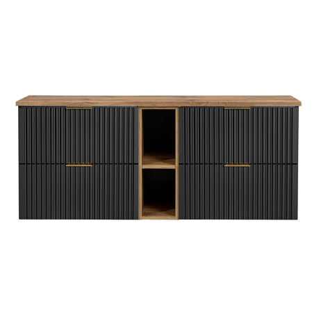 Ensemble meuble sous vasque 140 cm - Georgia Black