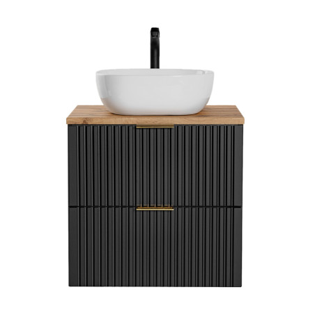Meuble vasque à poser 60 cm - Georgia Black