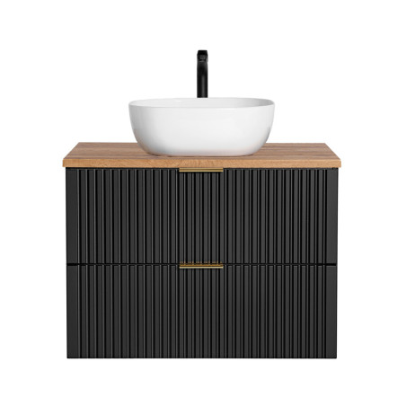 Meuble vasque à poser 80 cm - Georgia Black