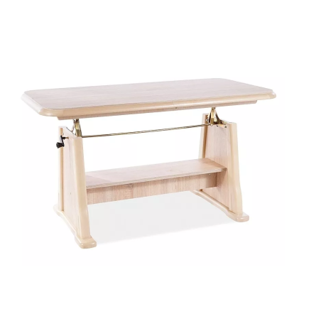 Table basse extensible "Beata" - Beige - L 130 x l 67 x H 60 cm