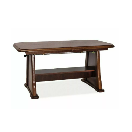 Table basse extensible "Beata" - Marron noyer - L 130 x l 67 x H 60 cm