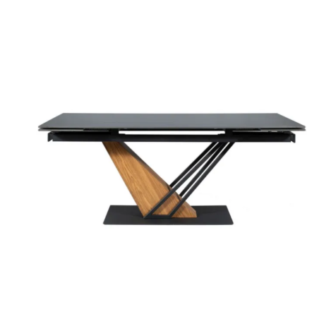 Table à manger extensible "Genesis" - Noir - L 180(240) x H 75 cm