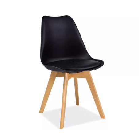 Chaise "Kris" - Noir - l 49 x H 83 cm