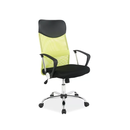 Fauteuil de bureau "Q-025" - Vert/Noir - l 62 x H 107 cm