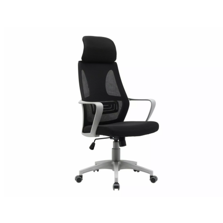 Fauteuil de bureau "Q-095" - Noir/Gris - l 60 x H 117 cm