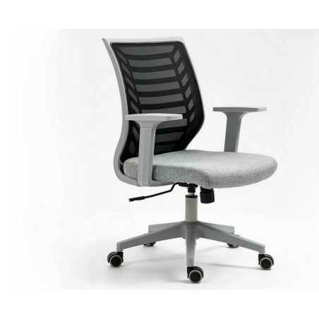 Fauteuil de bureau "Q-320" - Noir/Gris - l 60 x H 93 cm