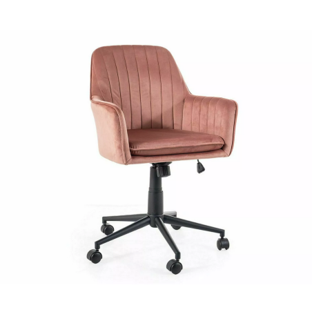 Fauteuil de bureau "Q-886" - Rose - l 58 x H 83 cm