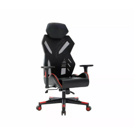 Fauteuil gaming "Revolt" - Noir/Rouge - l 67 x H 120 cm