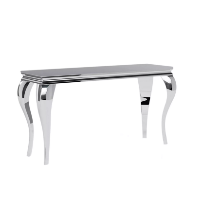 Console "Prince C" - Noir/Argenté - L 120 x l 40 cm
