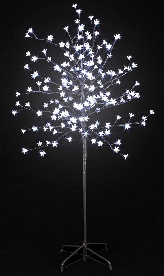 Arbre lumineux LED WILLOW (H120cm) en métal blanc