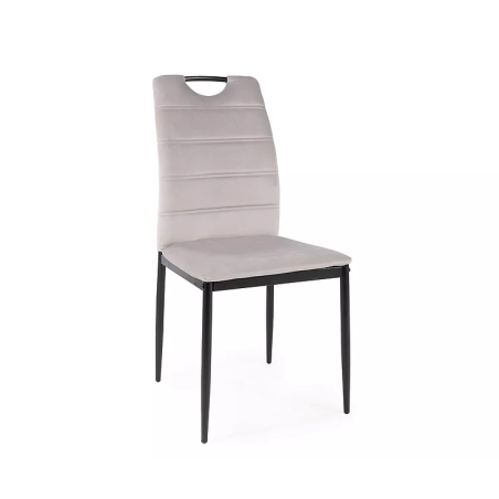 Chaise en velours "Rip" - Velvet - Gris - l 44 x H 92 cm