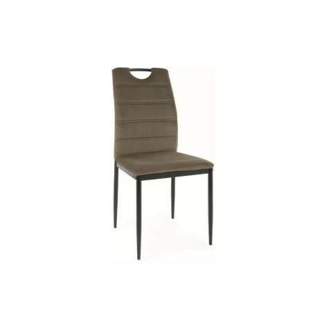 Chaise en velours "Rip" - Velvet - Marron - l 44 x H 92 cm