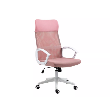 Fauteuil de bureau "Q-026" - Rose - l 59 x H 107 cm