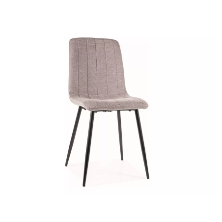Chaise en tissu "Alan" - Brego - Beige - l 45 x H 91 cm