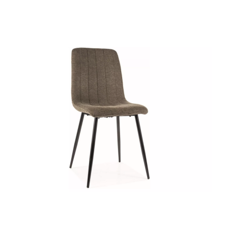 Chaise en tissu "Alan" - Brego - Vert Olive - l 45 x H 91 cm