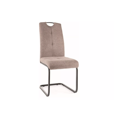Chaise en tissu "Axo" - Brego - Beige - l 43 x H 101 cm