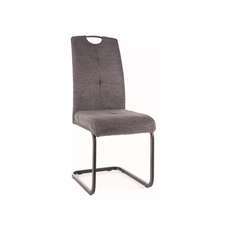 Chaise en tissu "Axo" - Brego - Gris - l 43 x H 101 cm