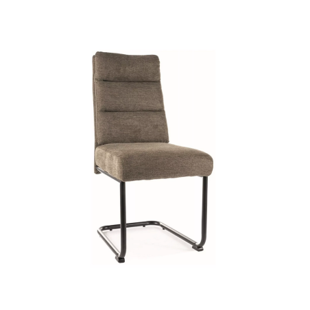 Chaise en tissu "Berry" - Brego - Vert Olive - l 44 x H 97 cm