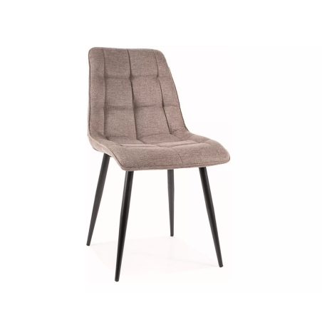 Chaise en tissu "Chic" - Brego - Beige - l 50 x H 88 cm