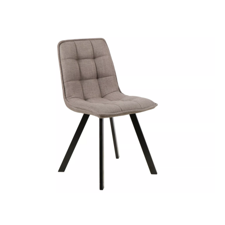 Chaise en tissu "Ellis" - Bjorn - Beige - l 46 x H 88 cm