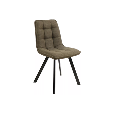 Chaise en tissu "Ellis" - Bjorn - Vert Olive - l 46 x H 88 cm