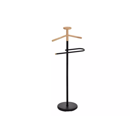 Porte-manteaux "Lugo" - Noir/Beige - H 110 cm