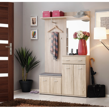 Penderie "Armario II" - Beige - L 120 x H 203 x P 32 cm