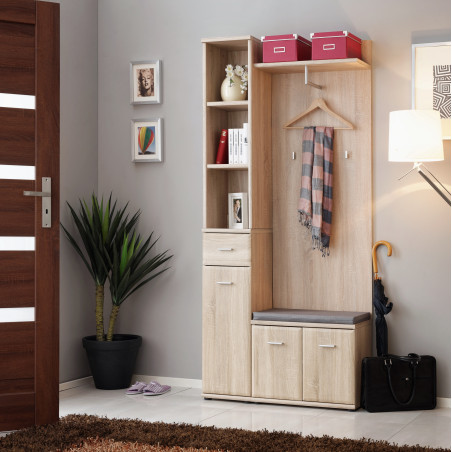 Penderie "Armario I" - Beige - L 90 x H 203 x P 32 cm