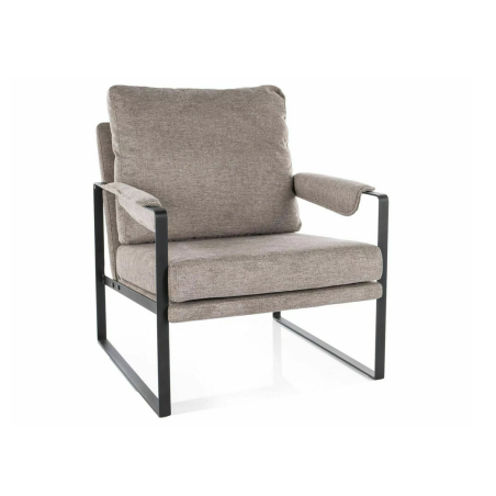 Fauteuil en tissu "Focus" - Beige - l 70 x H 80 cm