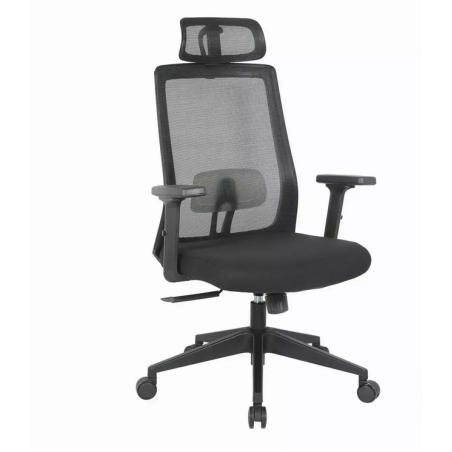 Fauteuil de bureau "Q-058" - Noir - l 65 x H 113 cm