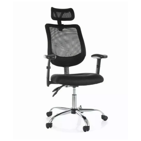 Fauteuil de bureau "Q-118R" - Noir - l 60 x H 115 cm