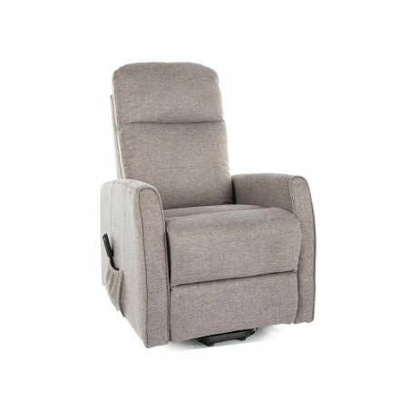 Fauteuil inclinable en tissu "Leto" - Beige - l 68 x H 107 cm