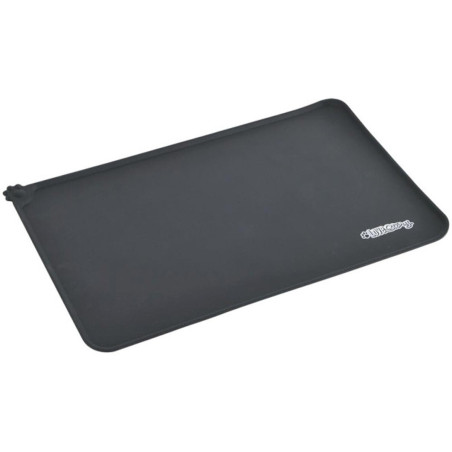 Tapis de repas pour chien et chat - Noir - L 54 x l 38 cm