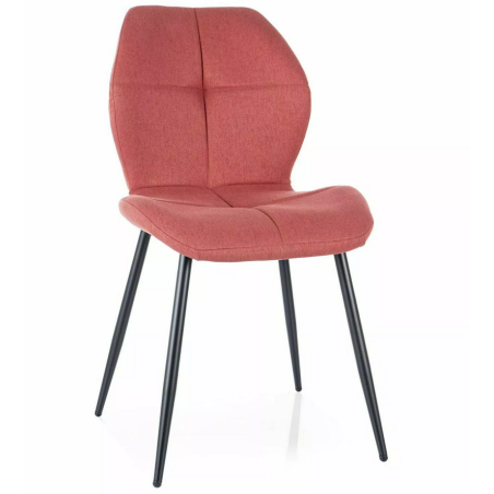 Chaise en tissu "Frank Nea" - Rose - l 48 x H 86 cm