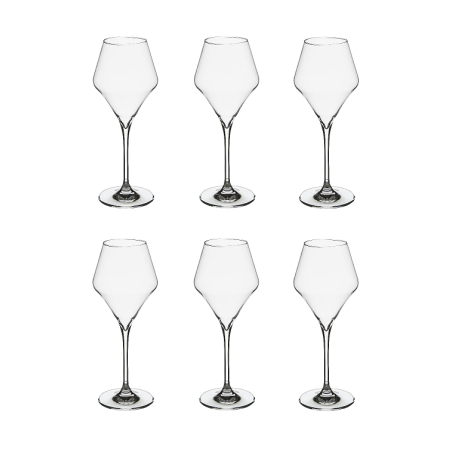Lot de 6 verres à vin "Clarillo - Transparent - 27 cl
