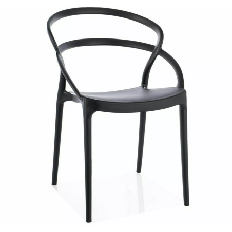 Chaise "Glis" - Noir - l 52 x H 81 cm
