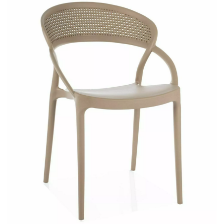 Chaise "Glis II" - Beige - l 52 x H 81 cm