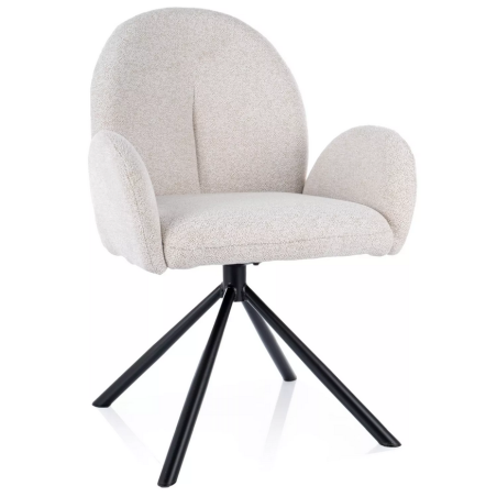 Chaise en tissu "Planet" - Raven - Beige - l 60 cm x H 88 cm