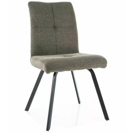 Chaise en tissu "Swing" - Brego - Vert Olive - l 50 x H 90 cm