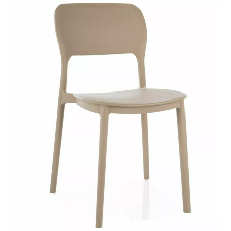 Chaise "Timo" - Beige - l 42 x H 82 cm