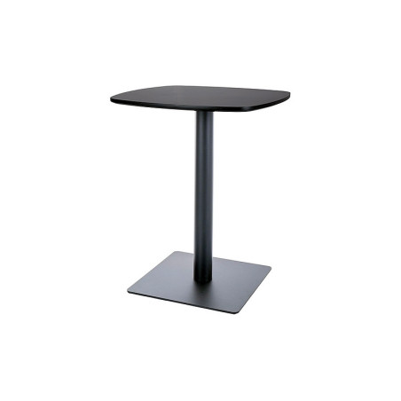 Table de bar carrée "BT-001" - Noir - l 60 x L 60 x H 76 cm