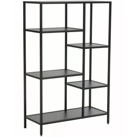 Bibliothèque "Costa B" - Noir - l 30 x H 109 x L 70 cm