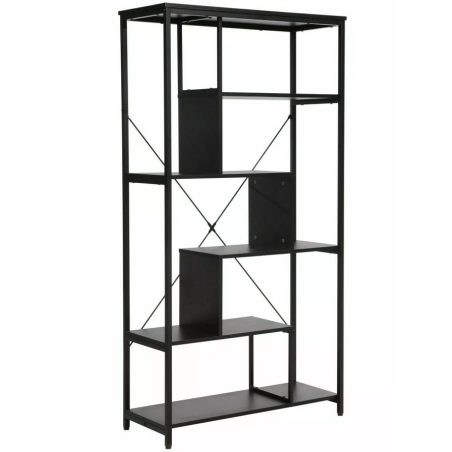Bibliothèque "Net A" - Noir - l 35 x H 163 x L 85 cm
