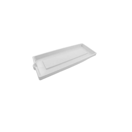 Soucoupe pour jardinière "Legno" - Blanc - L 60 x P 25 cm