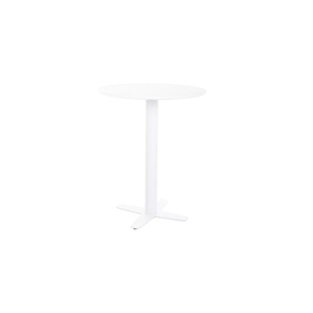 Table de bar ronde "BT-002" - Blanc - D 60 x H 76 cm
