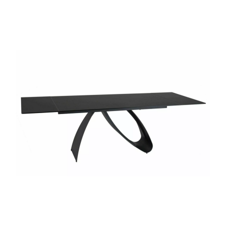 Table à manger extensible "Diuna" - Noir - L 160-240 x l 90 cm